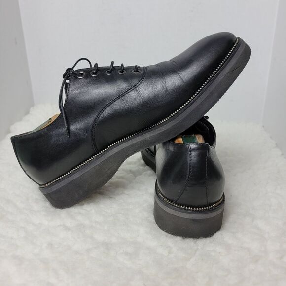 Cesare Paciotti Mens Shoes  Size 7 Black Leather Oxford Derby Luxury - Picture 6 of 12